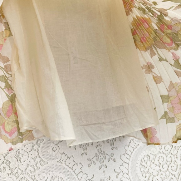 Rebecca Taylor Wild Peony Pleated Tank - Picture 9 of 16